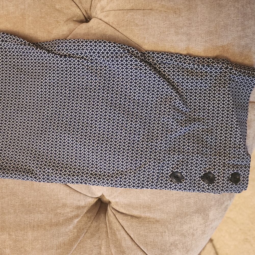 Blue/White Patterned Pants - Picture 3 of 4